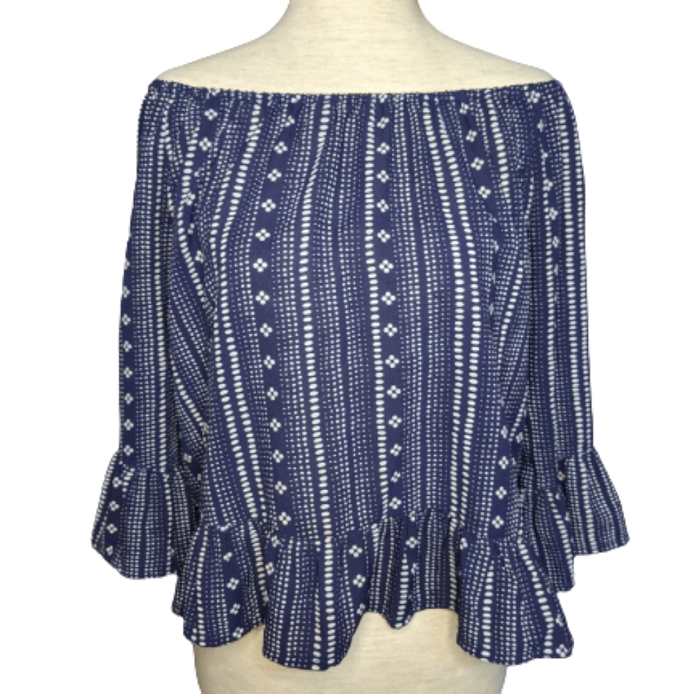Anthropologie Sanctuary Off Shoulder Ruffle Top S